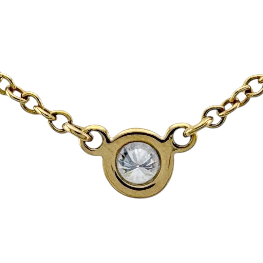 TIFFANY&Co. ティファニー バイザヤード 約0.05ct ネックレス 18金 K18
