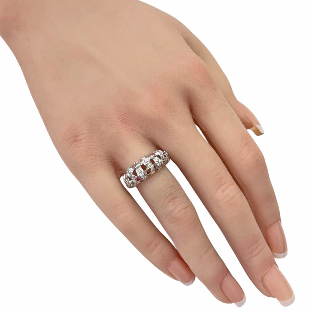 TIFFANY&Co. ティファニー ウォーブン リング 指輪 13号 18金 K18