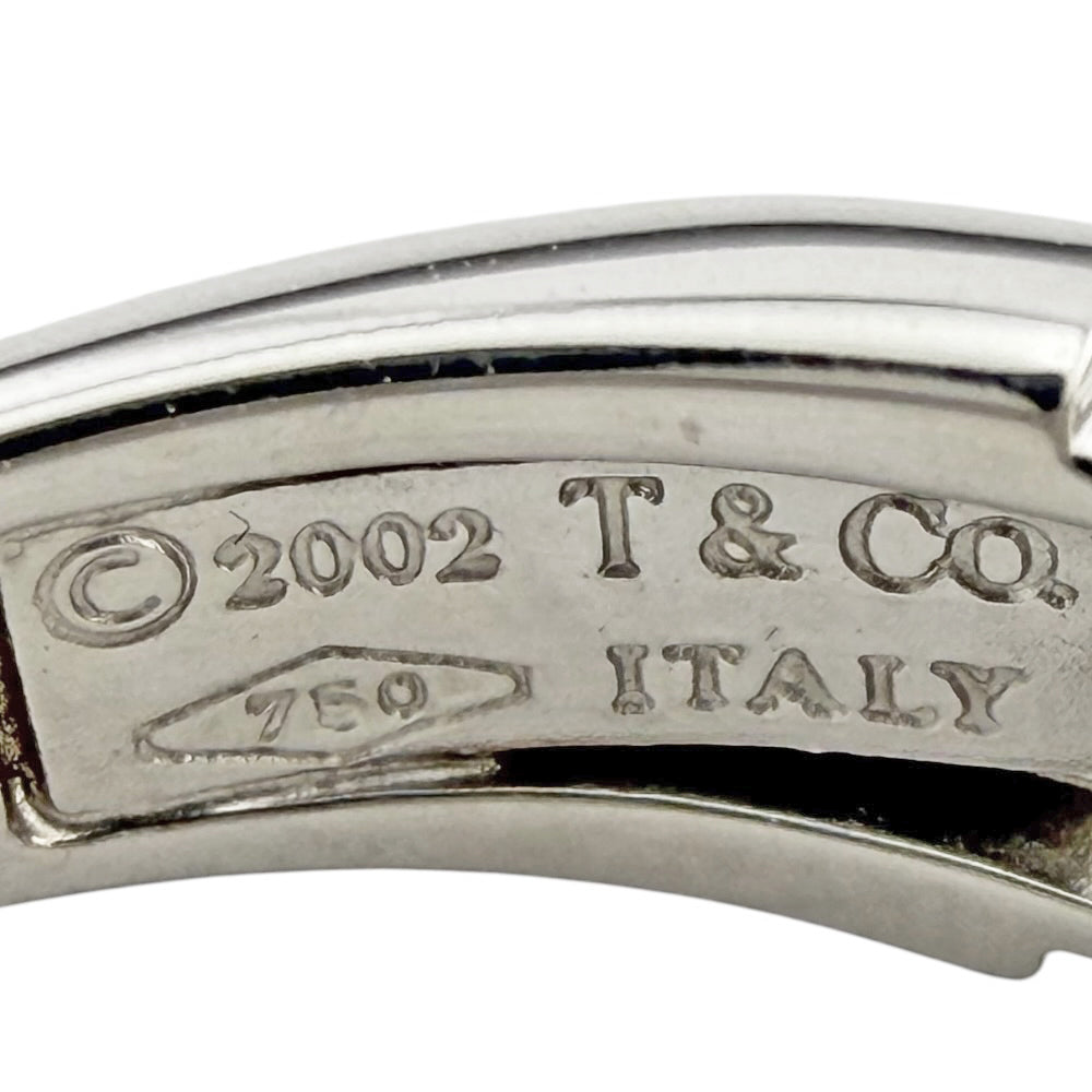 TIFFANY&Co. Tiffany Woven Ring No. 13 18K 18K White Gold Diamond