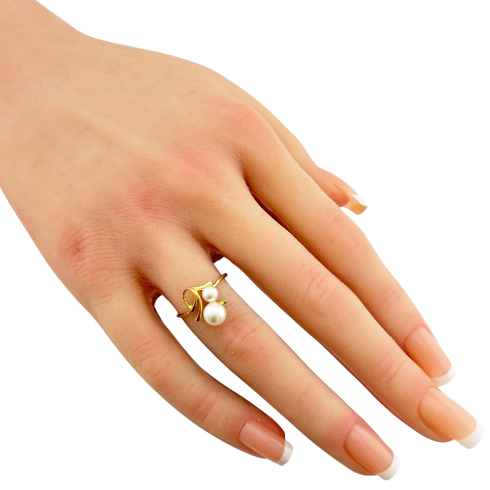 MIKIMOTO ミキモト リング 指輪 11.5号 18金 K18イエローゴールド