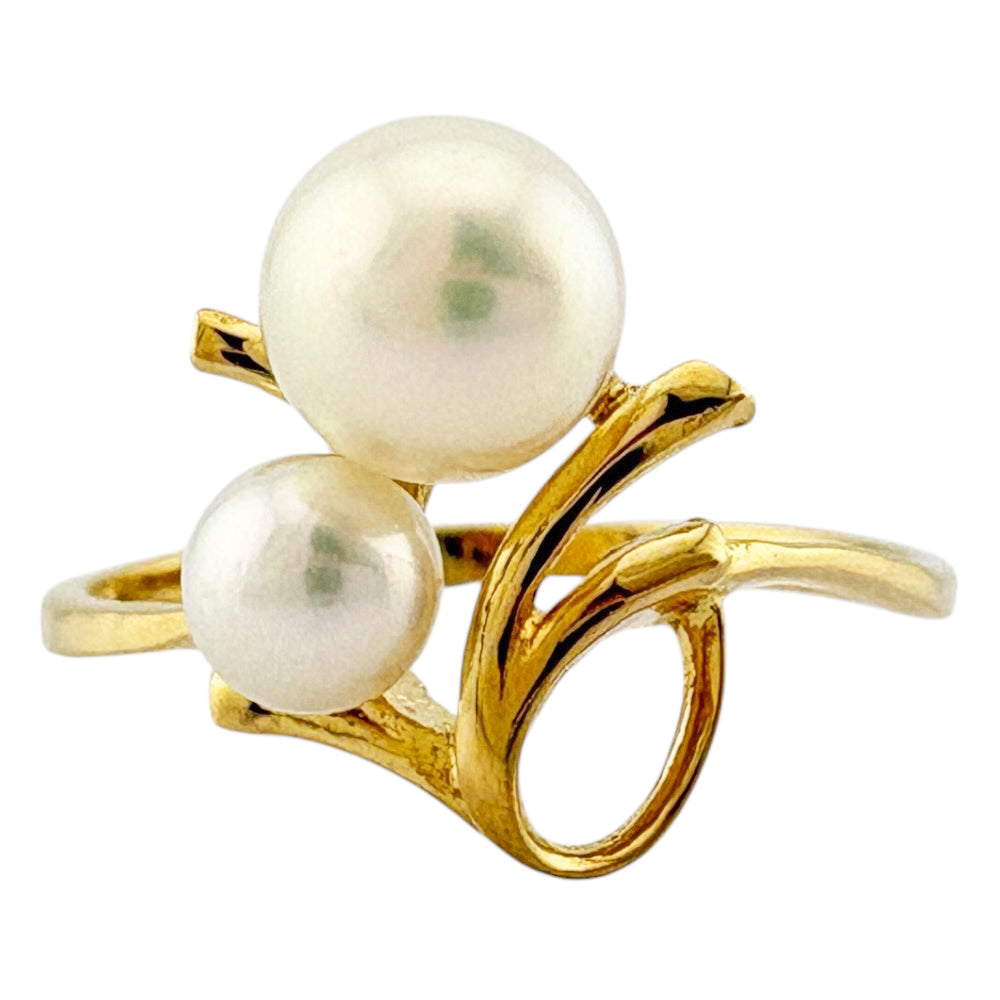 MIKIMOTO ミキモト リング 指輪 11.5号 18金 K18イエローゴールド
