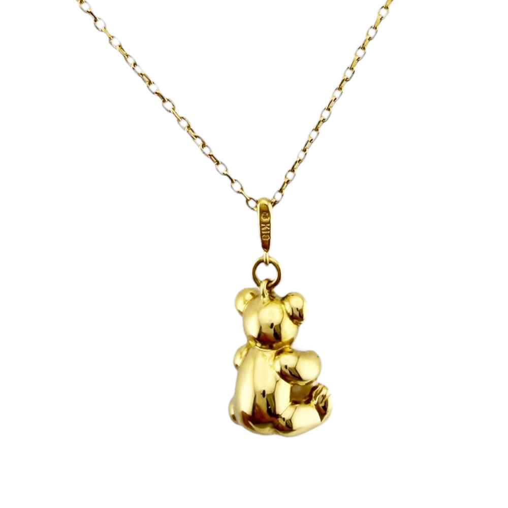 美品 MIKIMOTO ミキモト パール ベア 熊 クマ ネックレス ビンテージ MIKIMOTO ミキモト ネックレス 18金 K18イエローゴールド パール