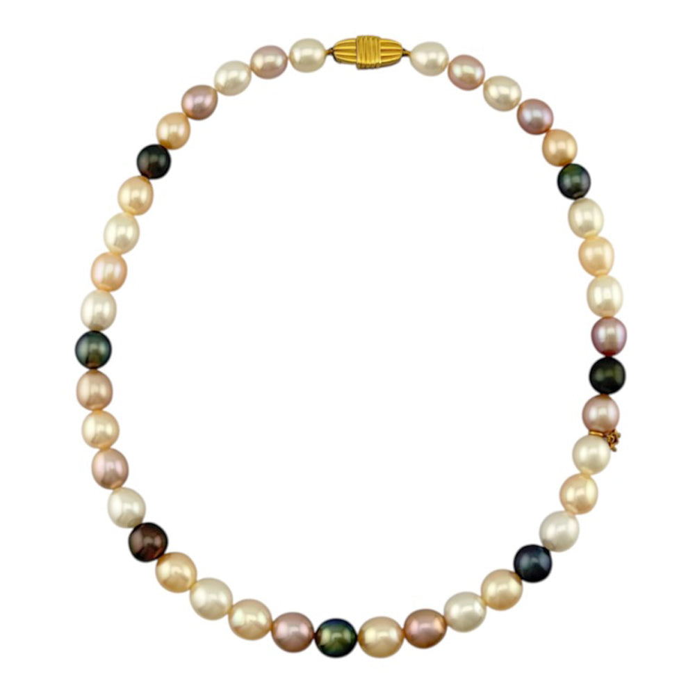 MIKIMOTO ミキモト ネックレス 18金 K18イエローゴールド パール
