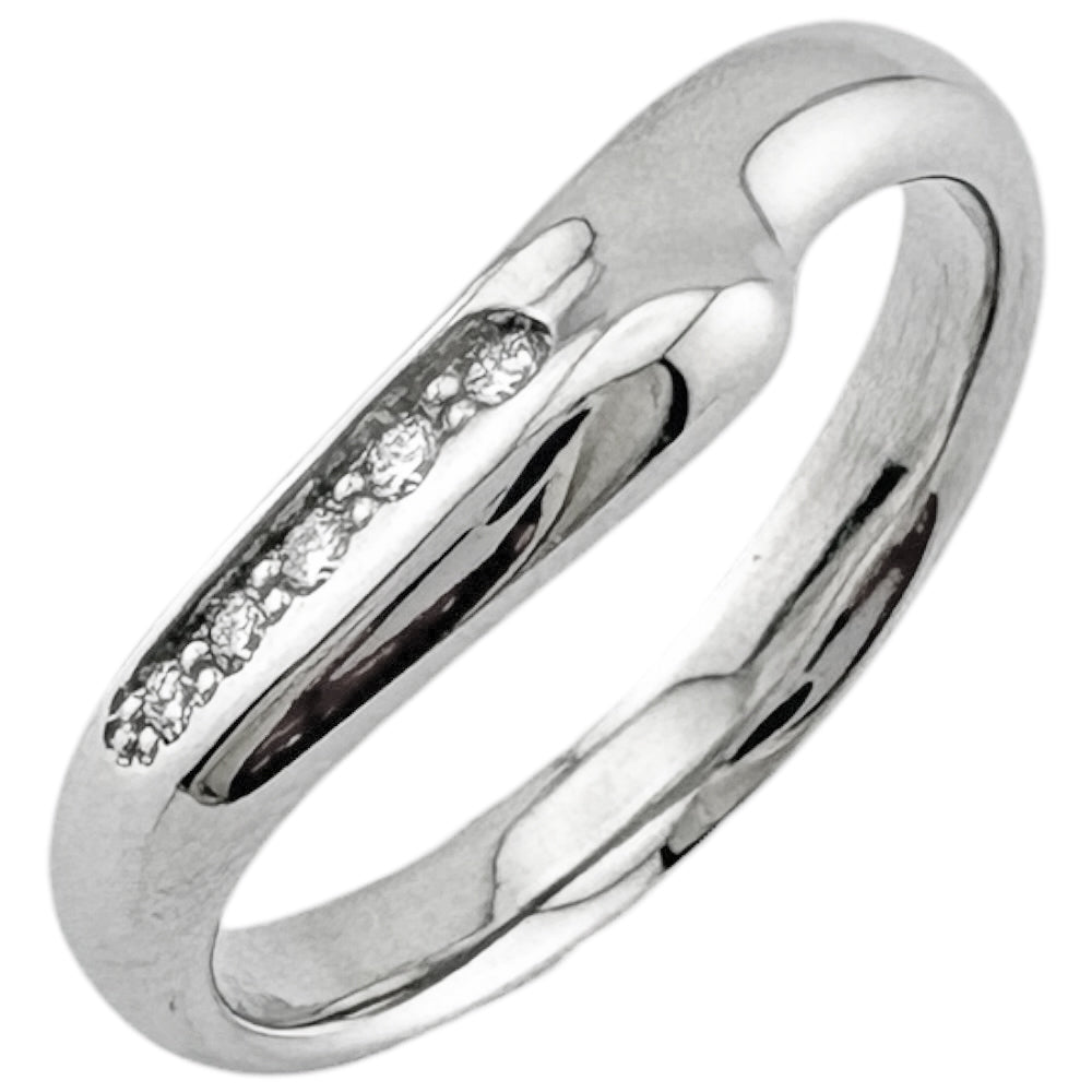 TIFFANY&Co. ティファニー カーブド リング 指輪 10号 Pt950プラチナ