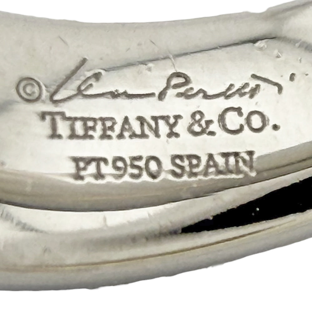 TIFFANY&Co. ティファニー カーブド リング 指輪 10号 Pt950プラチナ