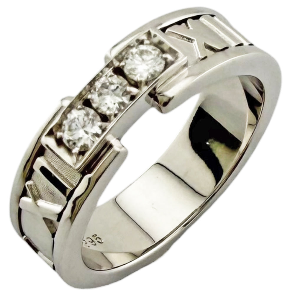 TIFFANY&Co. Tiffany Atlas Ring Ring Size 11.5 18K K18 White Gold