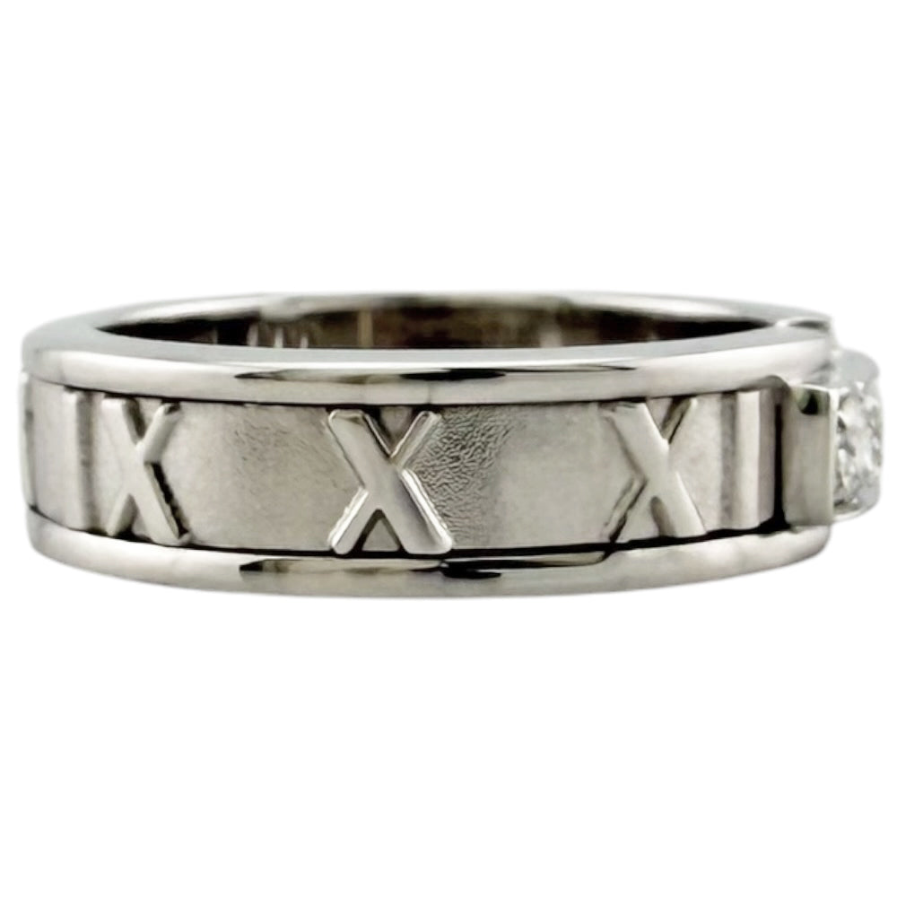 TIFFANY&Co. Tiffany Atlas Ring Ring Size 11.5 18K K18 White Gold