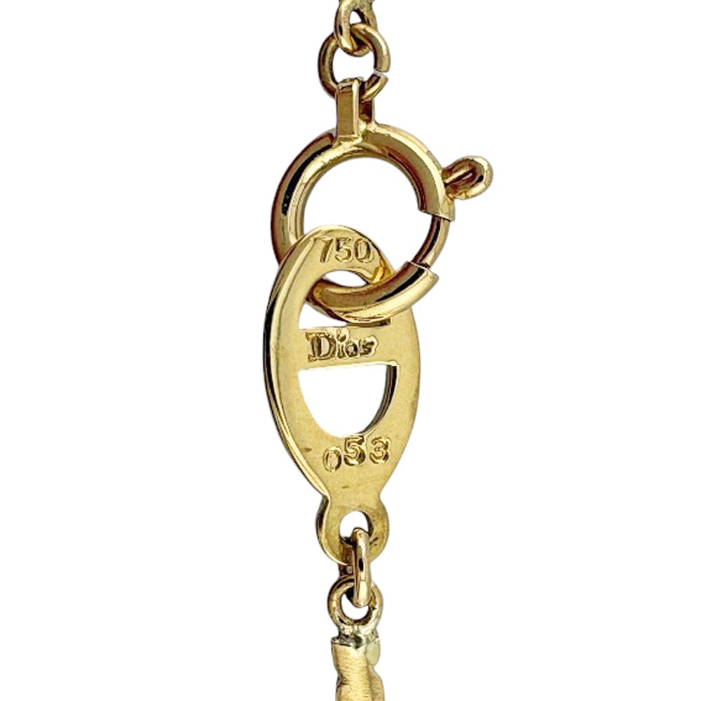 Christian Dior クリスチャンディオール ネックレス 18金 K18イエロー Christian Dior クリスチャンディオール ネックレス 18金 K18イエロー