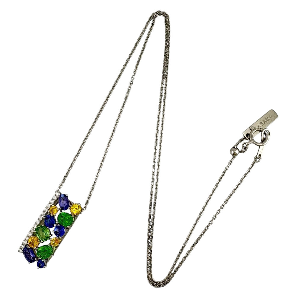 TASAKI タサキ ネックレス 18金 K18ホワイトゴールド ダイヤモンド