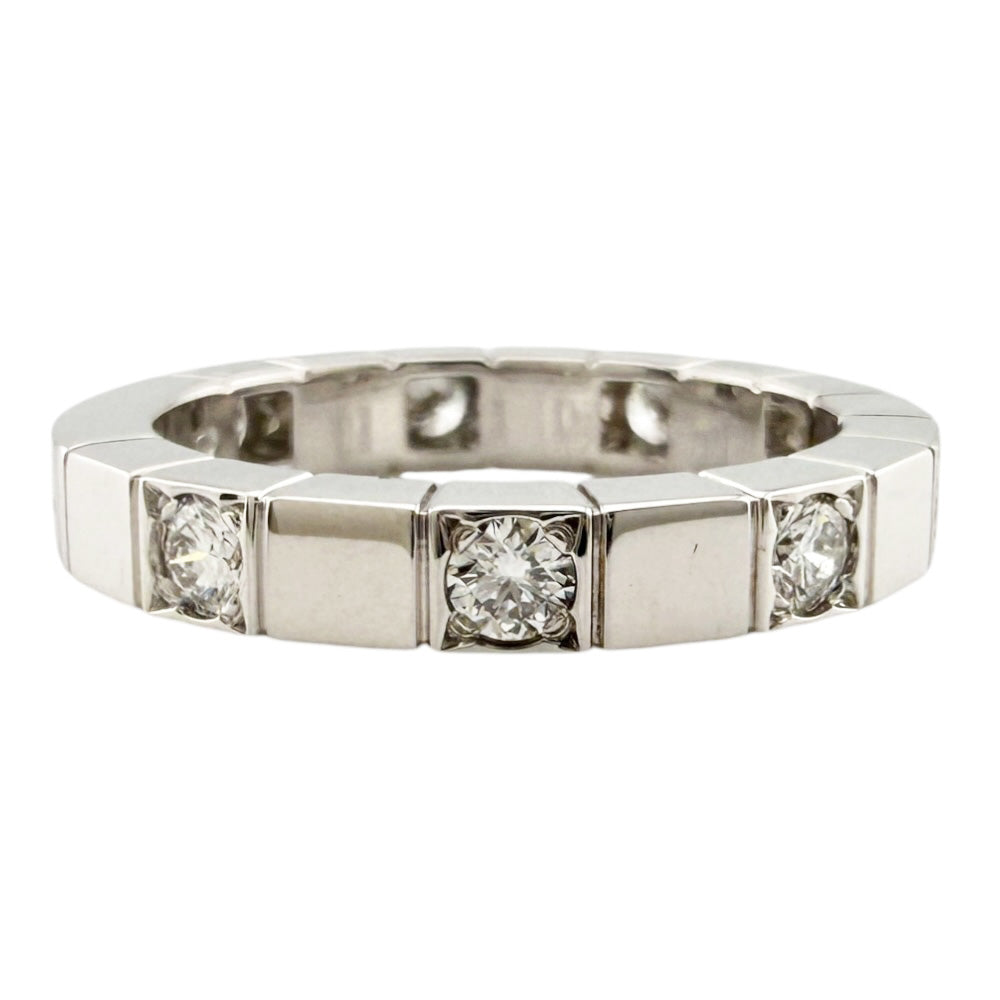 CARTIER カルティエ ラニエール ハーフダイヤモンド リング 指輪 8号