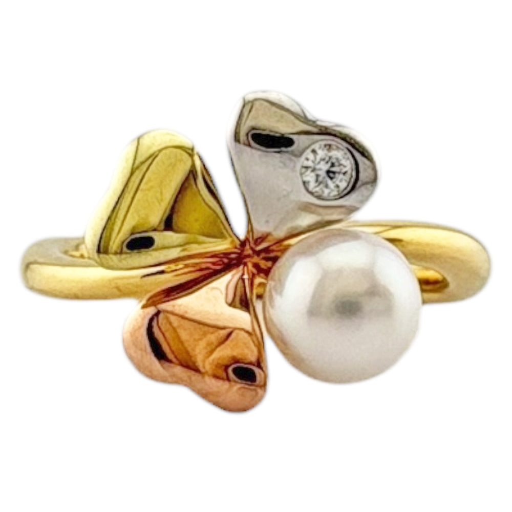 MIKIMOTO ミキモト リング 指輪 9号 18金 K18ピンクゴールド