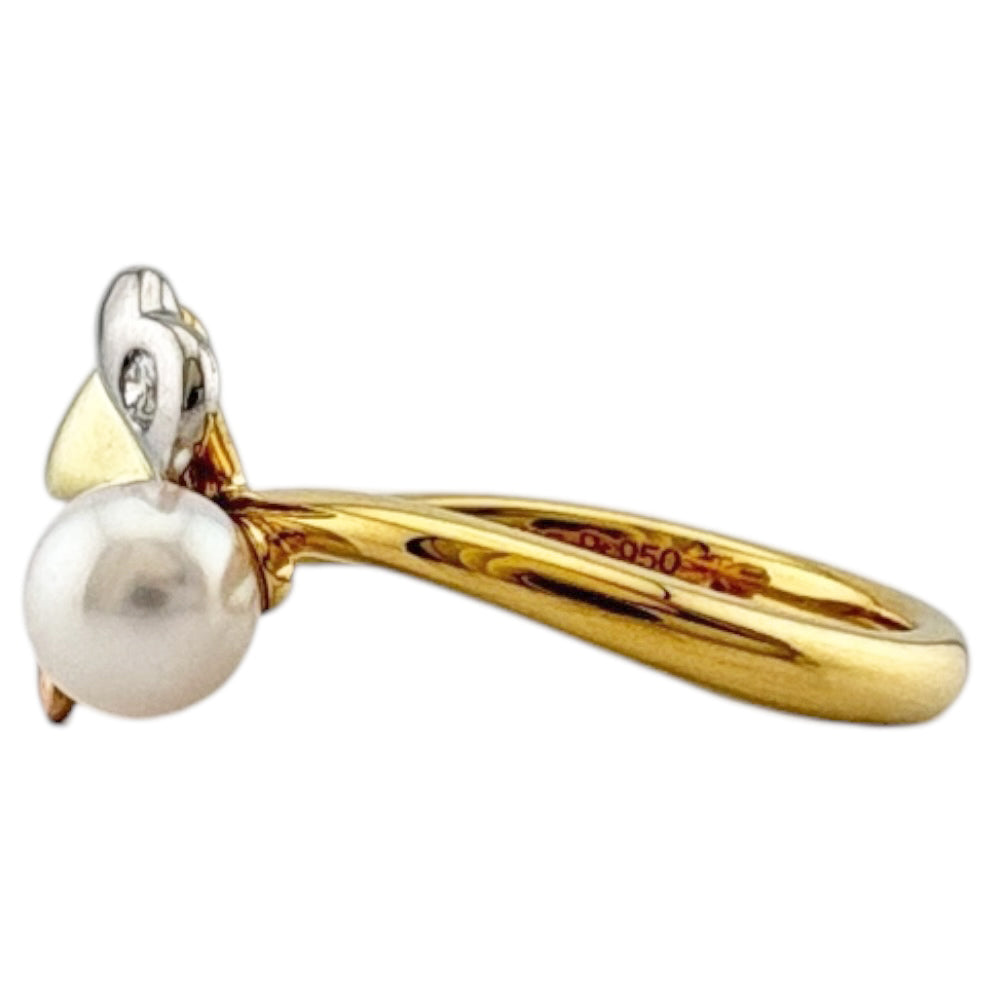 MIKIMOTO ミキモト リング 指輪 9号 18金 K18ピンクゴールド