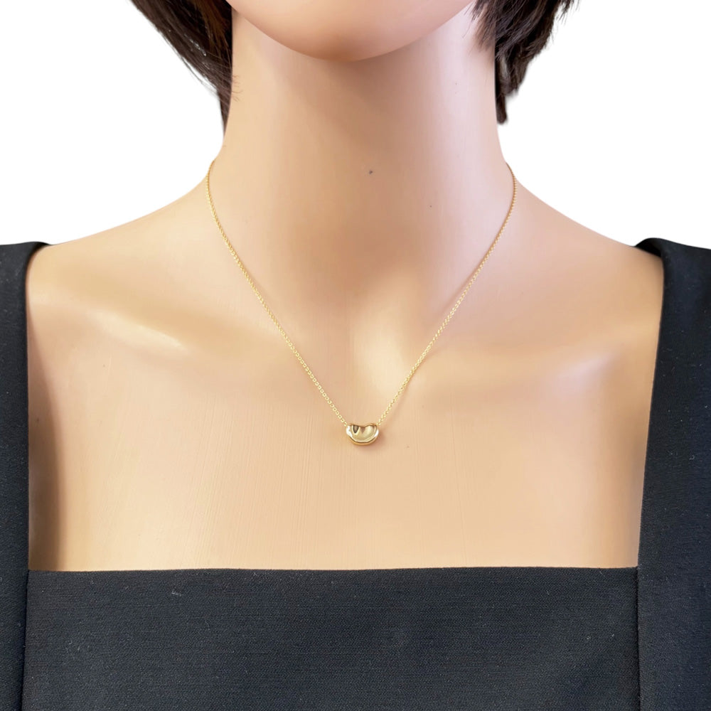 TIFFANY&Co. ティファニー ビーン ネックレス 18金 K18イエロー