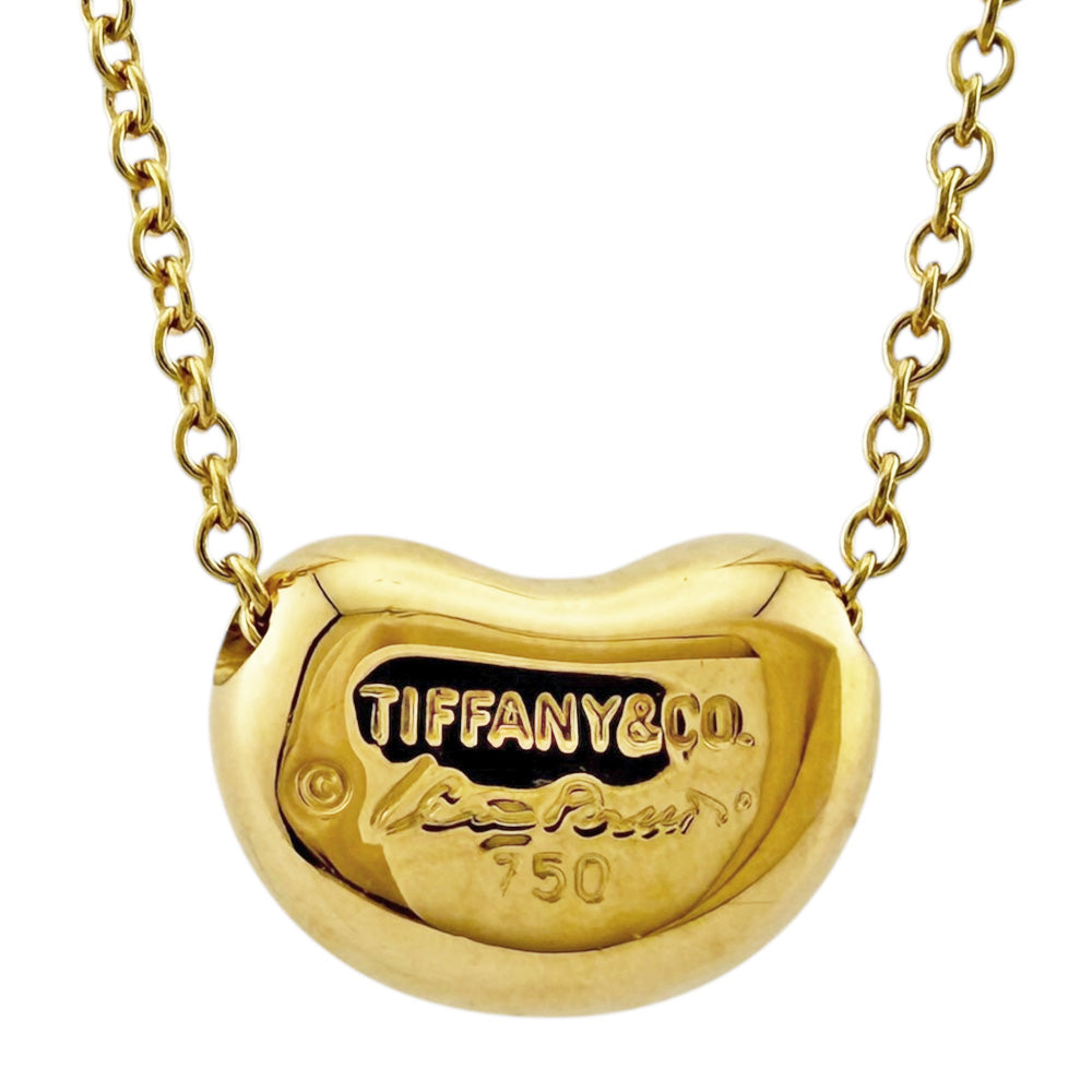 TIFFANY&Co. ティファニー ビーン ネックレス 18金 K18イエロー