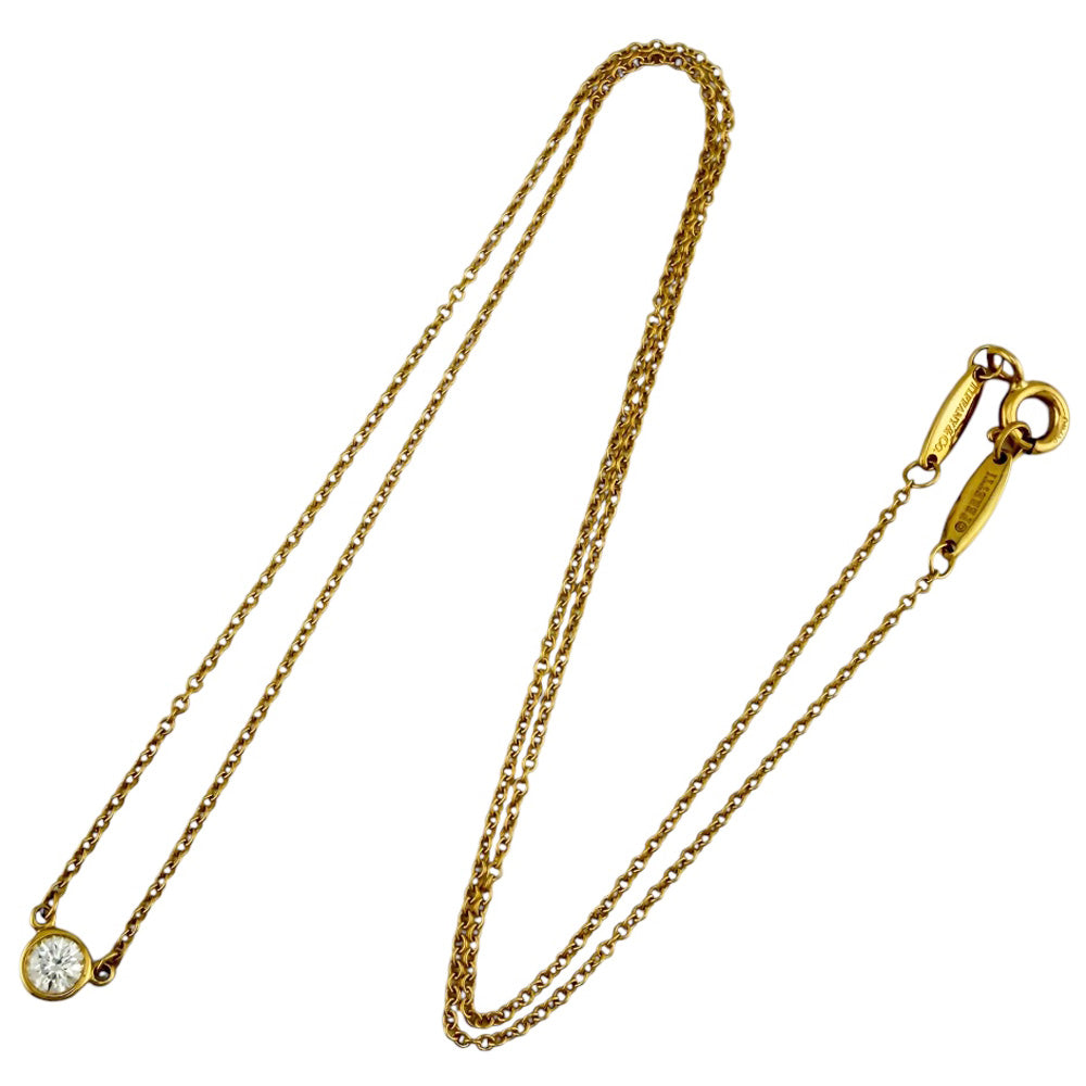 TIFFANY&Co. ティファニー バイザヤード 約0.12ct ネックレス 18金 K18