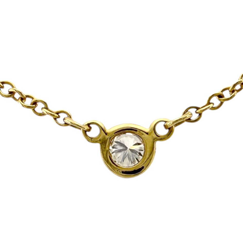 TIFFANY&Co. ティファニー バイザヤード 約0.08ct ネックレス 18金 K18