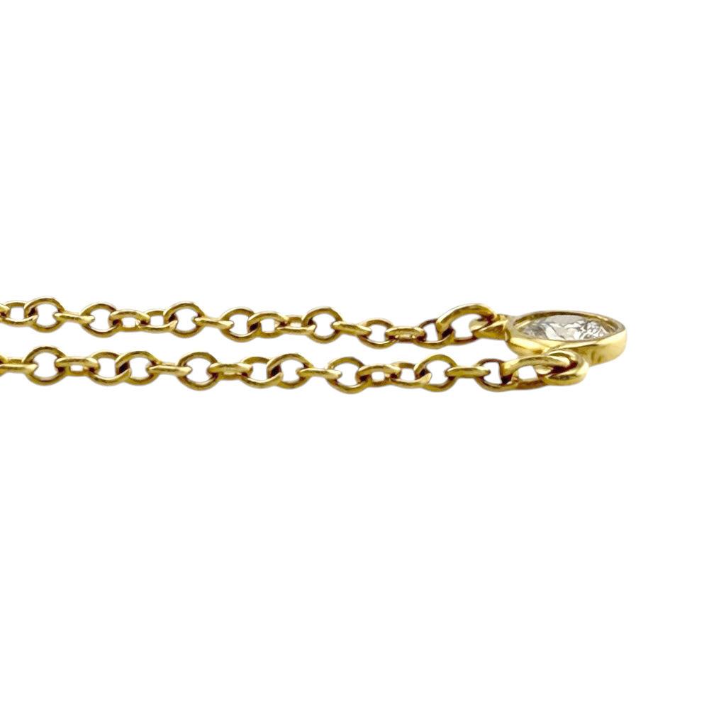 TIFFANY&Co. ティファニー バイザヤード 約0.08ct ネックレス 18金 K18