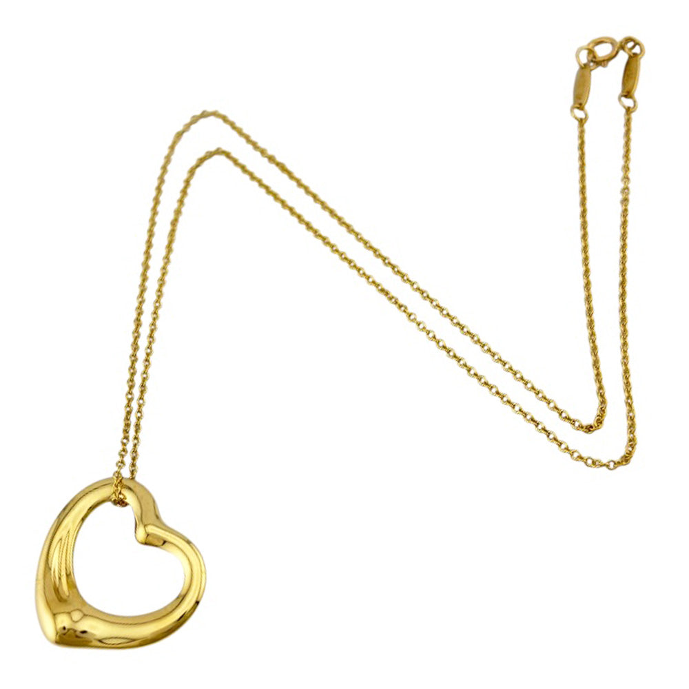 TIFFANY&Co. ティファニー オープンハート ネックレス 18金 K18