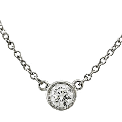 TIFFANY&Co. ティファニー バイザヤード 約0.14ct ネックレス Pt950