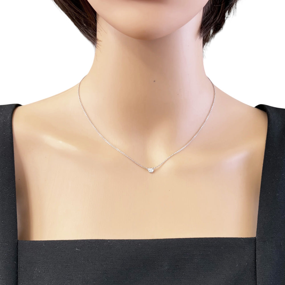TIFFANY&Co. ティファニー バイザヤード 約0.14ct ネックレス Pt950