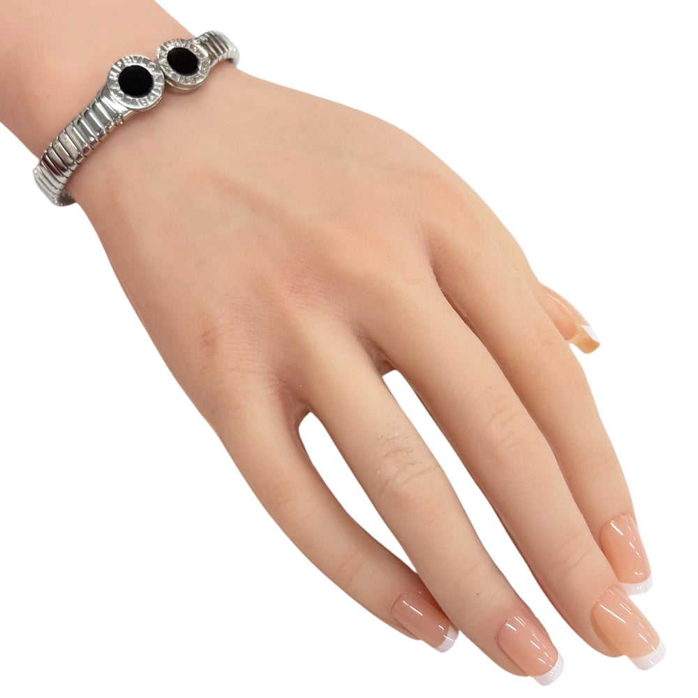 BVLGARI ブルガリ トゥボガス バングル ステンレススチール オニキス