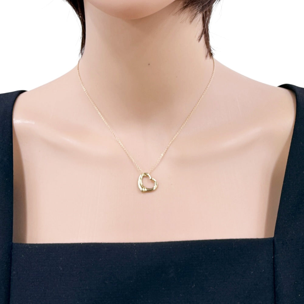 TIFFANY&Co. ティファニー オープンハート ネックレス 18金 K18