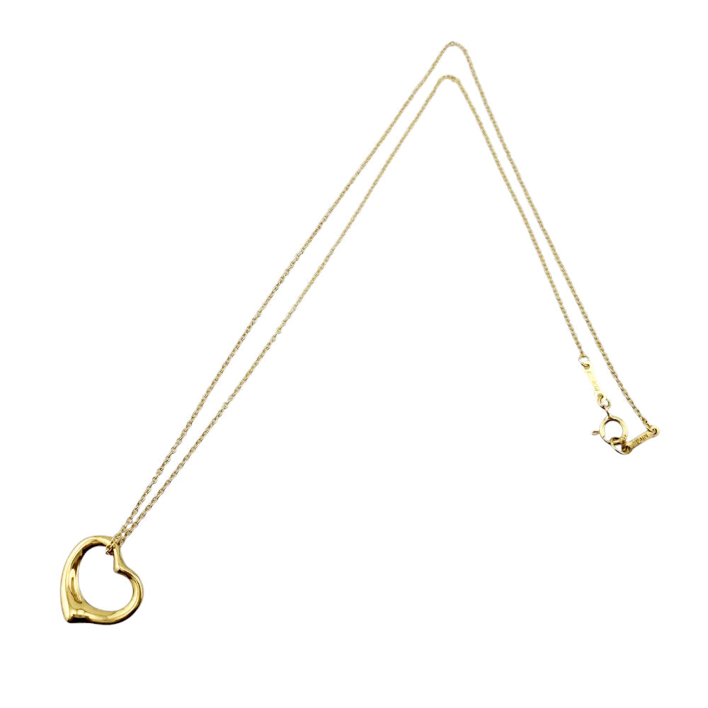 TIFFANY&Co. ティファニー オープンハート ネックレス 18金 K18