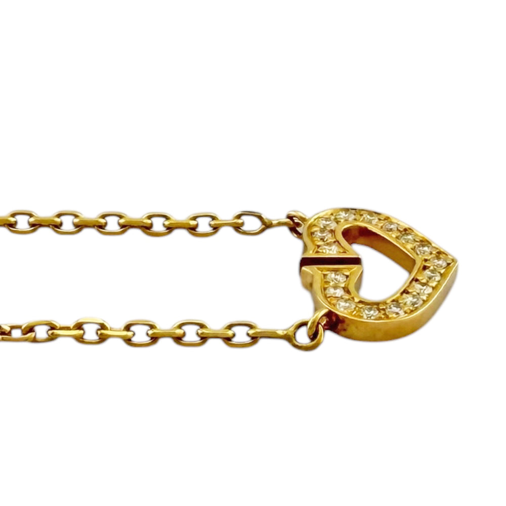 CARTIER カルティエ Cハート ネックレス 18金 K18イエローゴールド