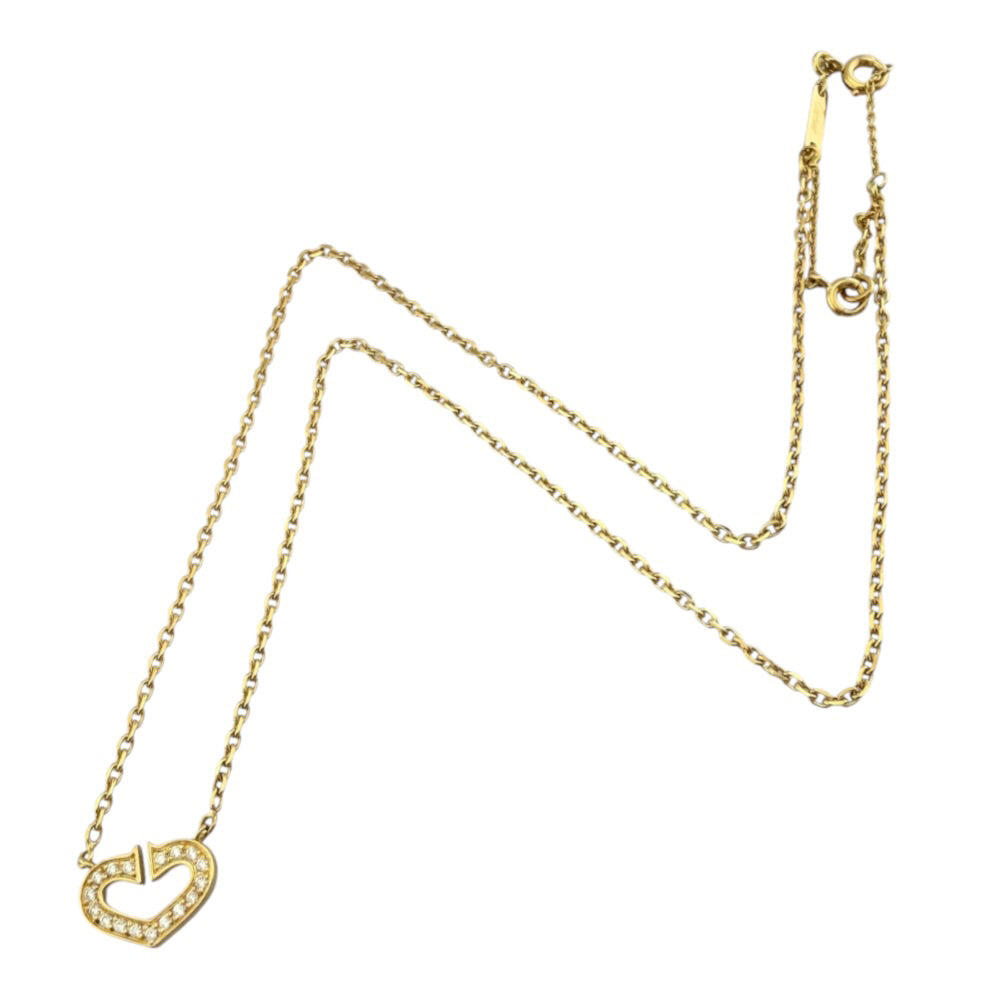 CARTIER カルティエ Cハート ネックレス 18金 K18イエローゴールド