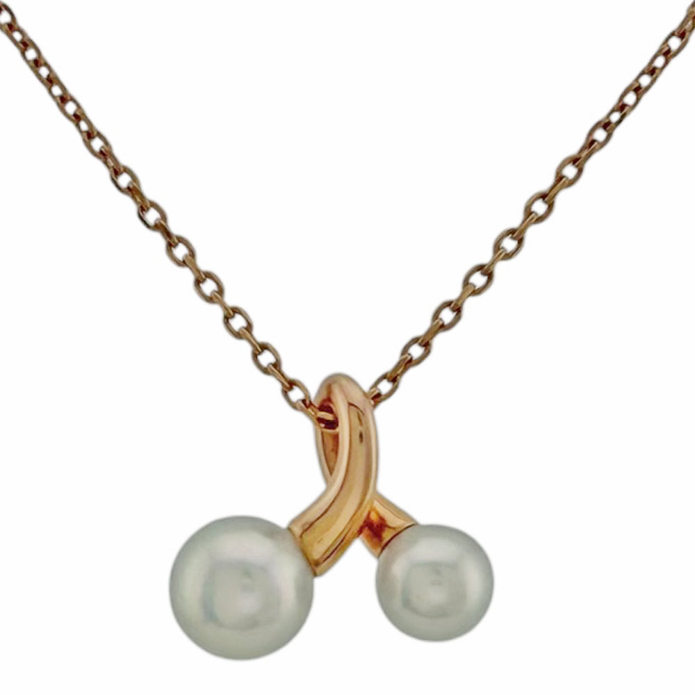 MIKIMOTO ミキモト ネックレス 18金 K18ピンクゴールド パール