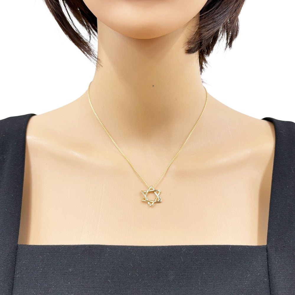 TIFFANY&Co. ティファニー スター オブ ダビデ ネックレス 18金 K18