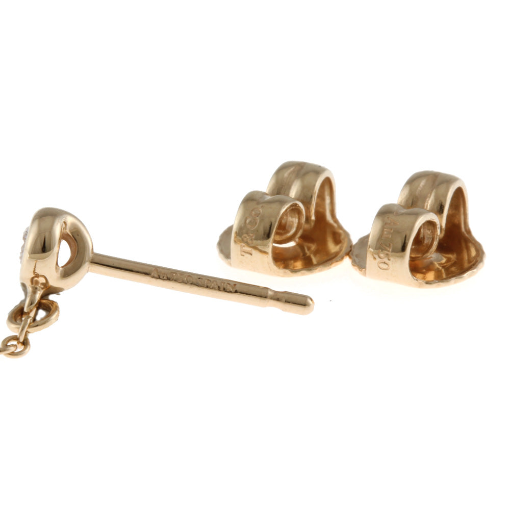 Tiffany & Co. オープンハート ピアス k18 vintage TIFFANY&Co.】ティファニー オープンハート ピアス K18イエロー
