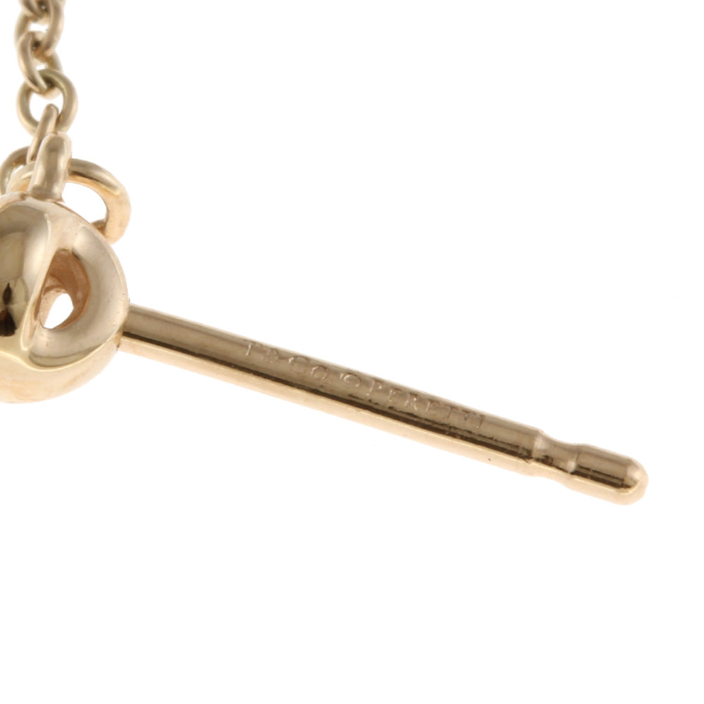中古】 ティファニー TIFFANY&Co. K18PG ピアス ダイヤモンド ロング