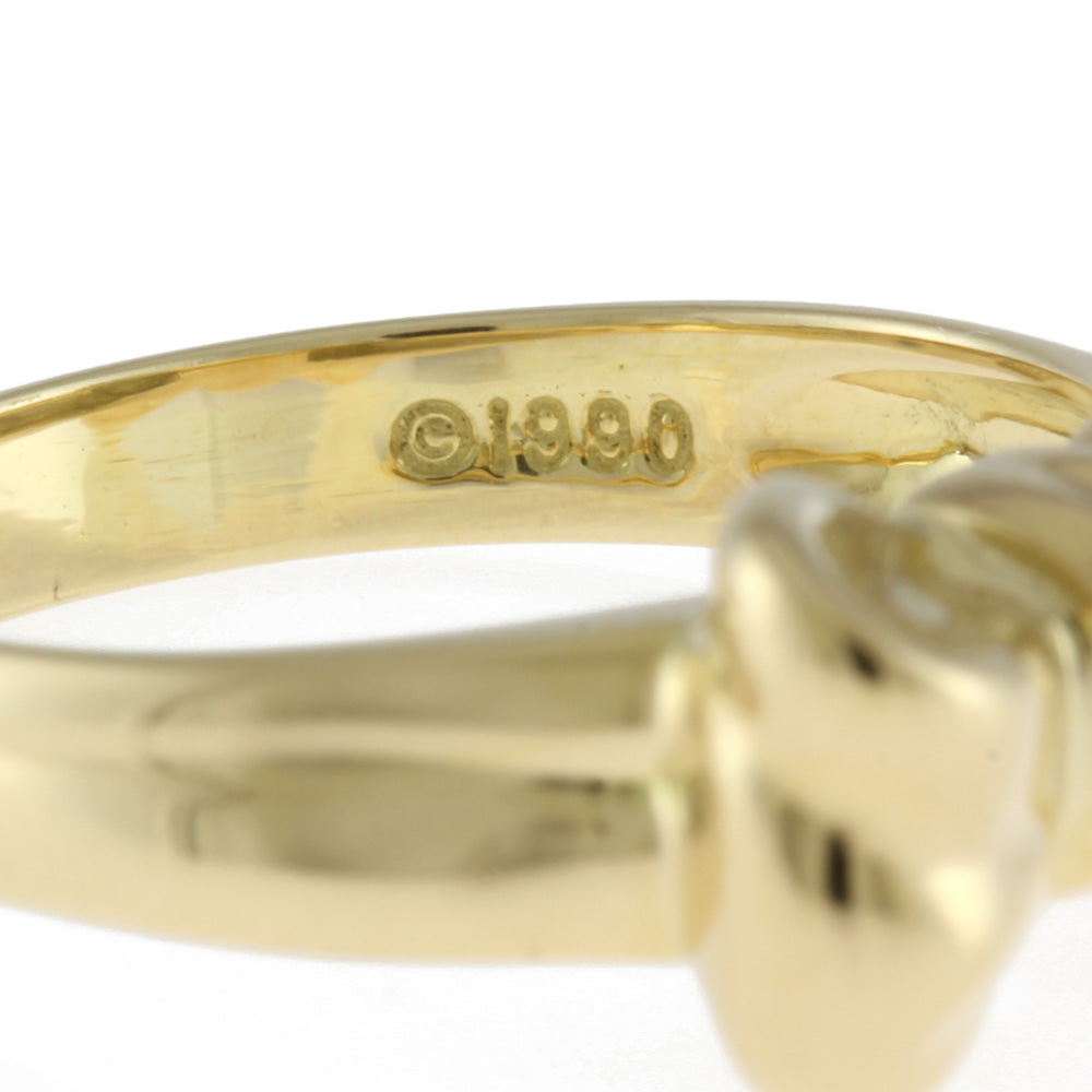中古】 ティファニー TIFFANY&Co. K18 リング 指輪 リボン 12.5号 18金