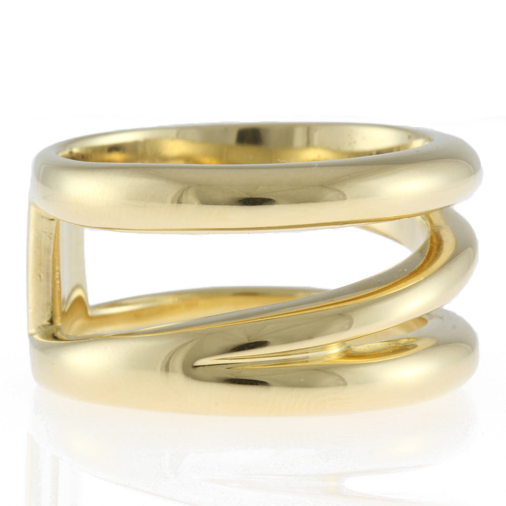 中古】 ティファニー TIFFANY&Co. K18 リング 指輪 幅広 12.5号