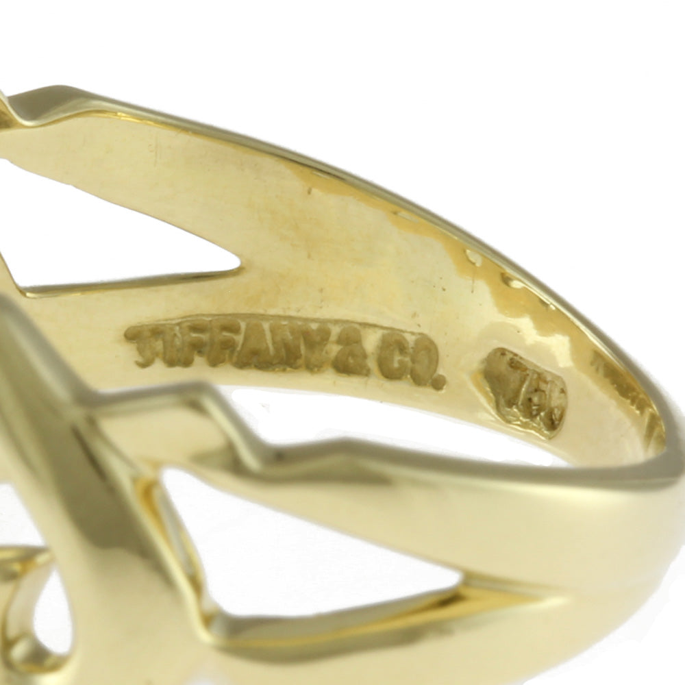 中古】 ティファニー TIFFANY&Co. K18 リング 指輪 7.5号 ラビング