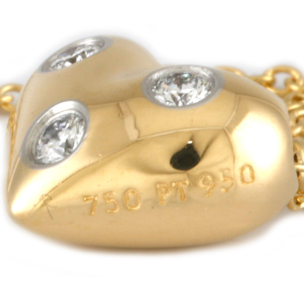 ティファニー　ドッツハートダイヤモンドネックレス　K18ゴールド TIFFANY&Co. ティファニー ドッツハート ネックレス 18金 K18ゴールド