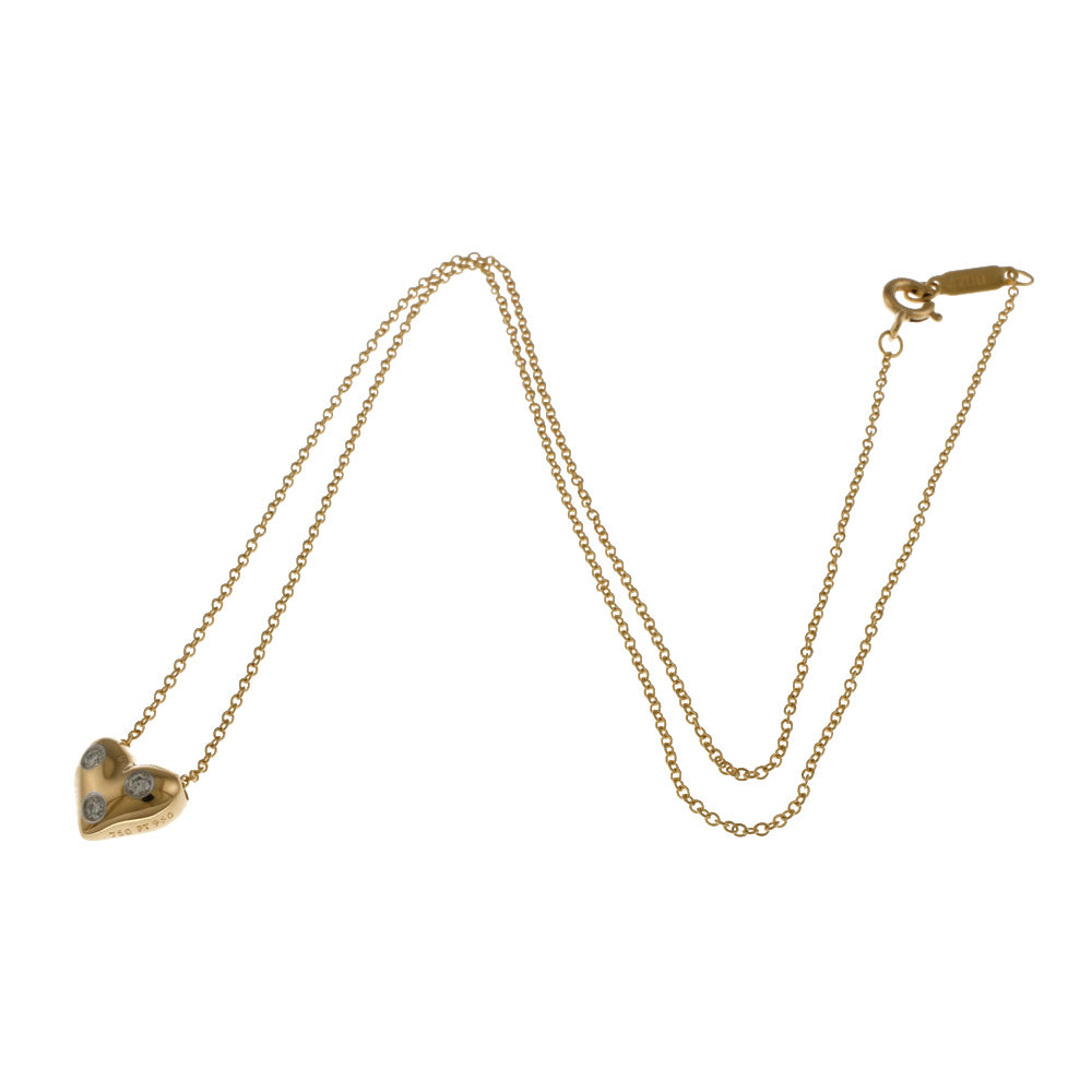 TIFFANY&Co. ティファニー ドッツハート ネックレス 18金 K18ゴールド
