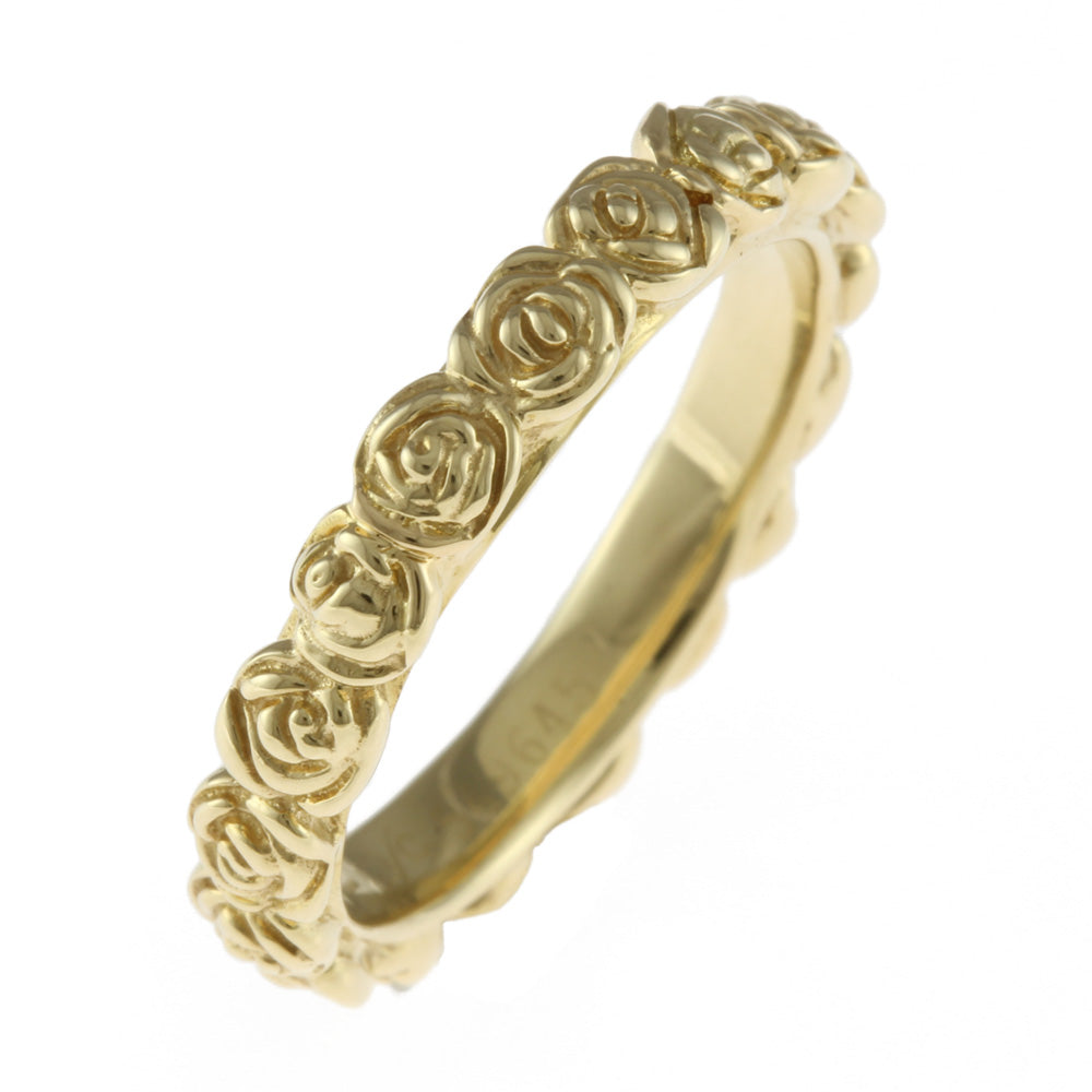 中古】 カレライカレラ Carrera y Carrera K18 リング 指輪 バラ 13号