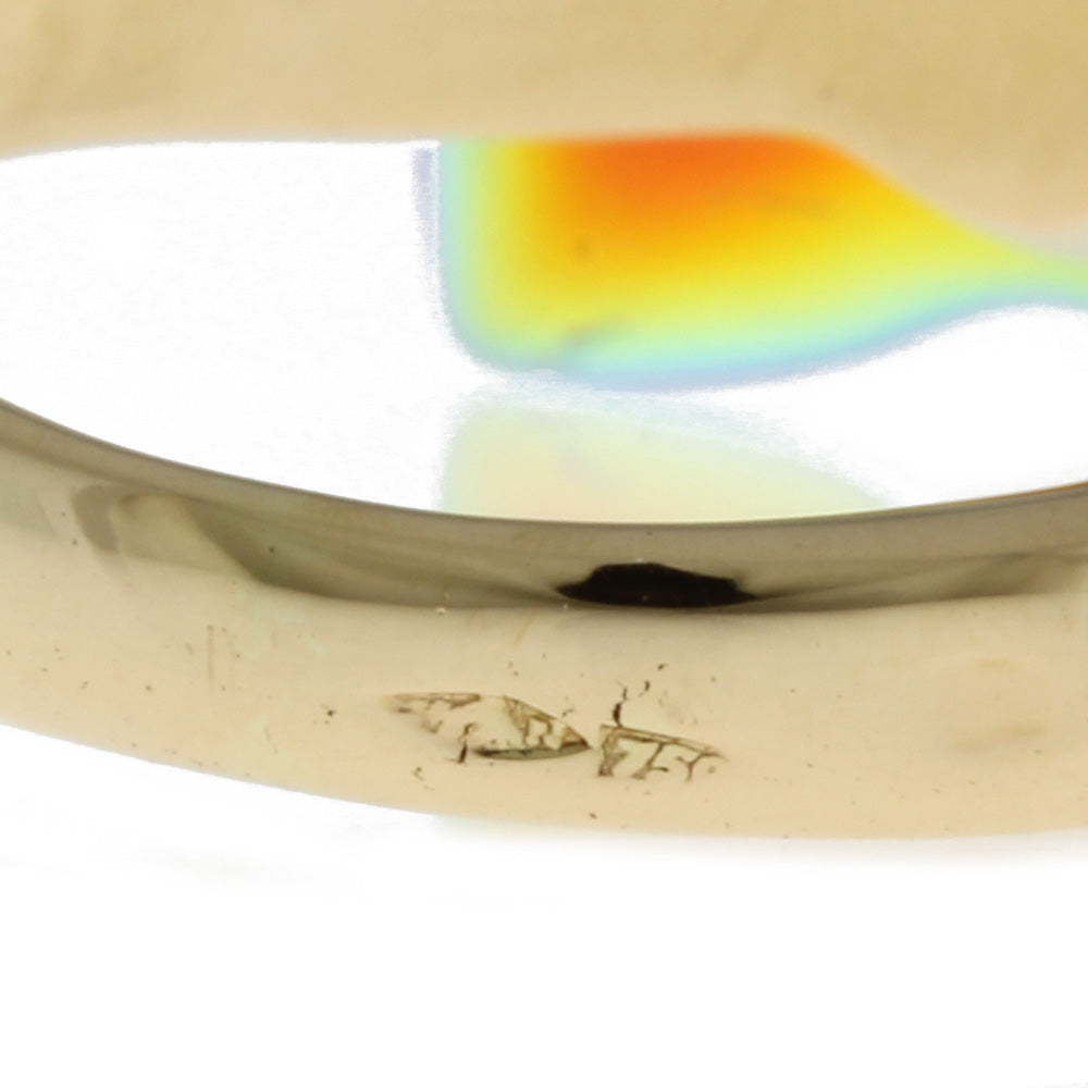 中古】 バカラ Baccarat K18 リング 指輪 クリスタル フラワー 花 12.5