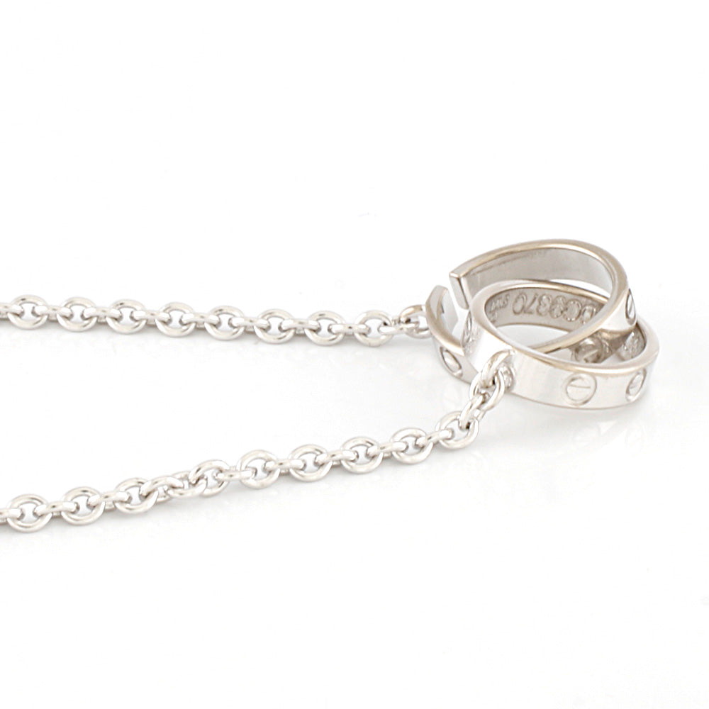 CARTIER カルティエ ベビーラブ ネックレス 18金 K18ホワイトゴールド