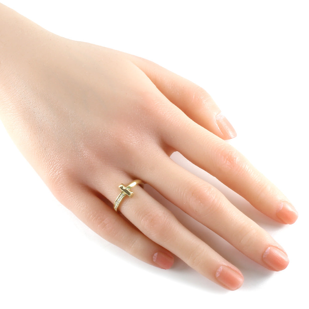 中古】 ティファニー TIFFANY&Co. K18 リング 指輪 ダイヤモンド 7.5号