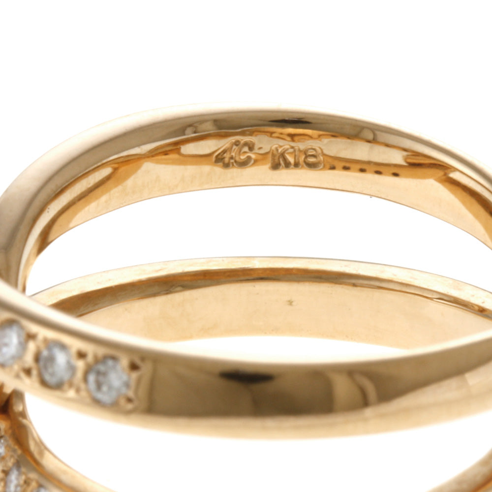 ヨンドシー 4℃ リング 指輪 12号 18金 K18イエローゴールド