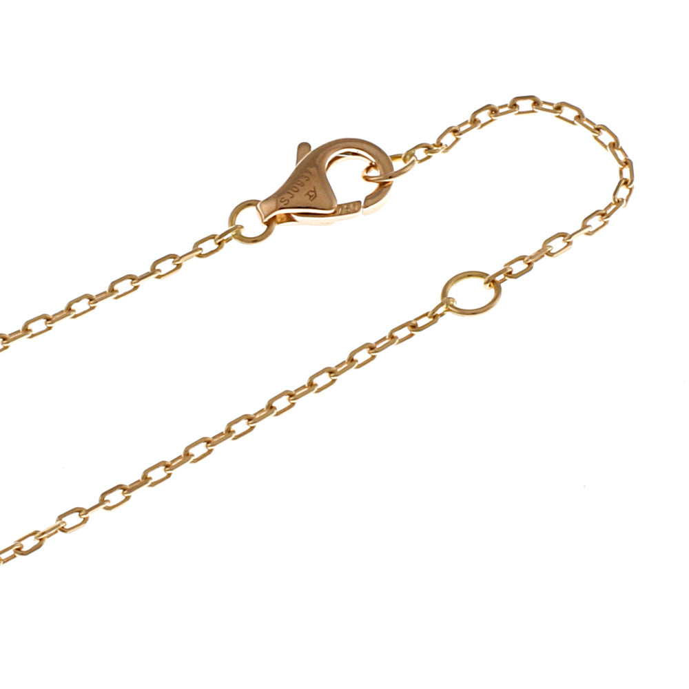 CARTIER カルティエ ロゴ ドゥーブル ネックレス 18金 K18ピンク
