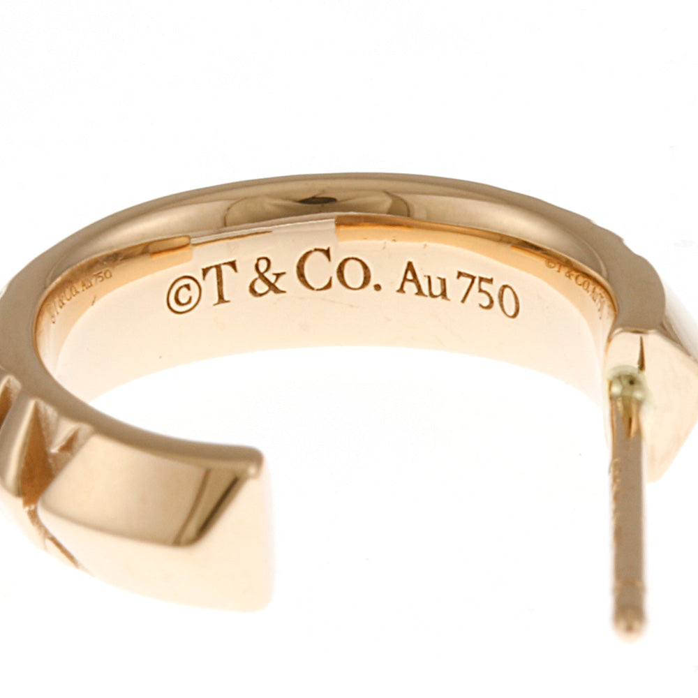 【片側】ティファニー　アトラス　ピアス　ホワイトゴールド　750 TIFFANY&Co. ティファニー オープンアトラスピアス/K18YG/750