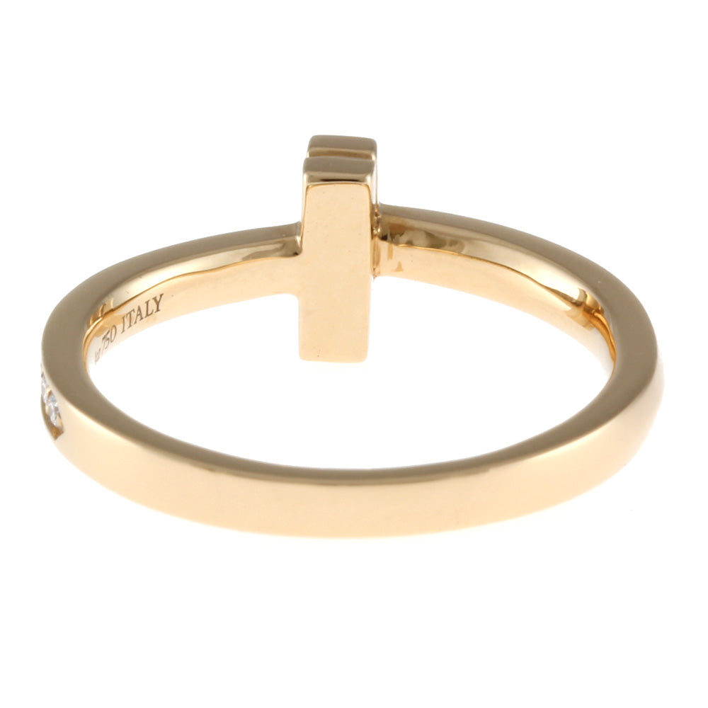 ティファニー TIFFANY&Co. Tワン ナロー リング・指輪 12号 18金