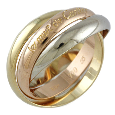 ▲美品 CARTIER/カルティエ トリニティリング55 15号 K18 SM CARTIER カルティエ トリニティ リング 指輪 15号 18金 K18