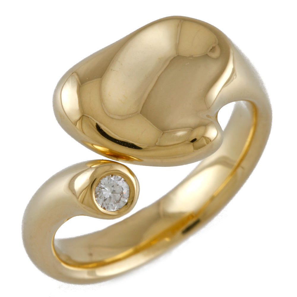 Tiffany & Full Heart Ring, size 8, 18k gold, diamond