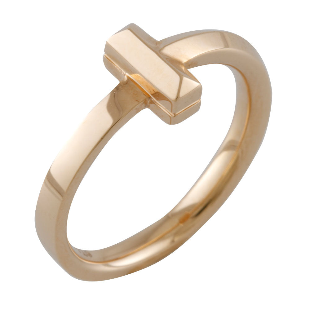 TIFFANY&Co. ティファニー Tワン リング 指輪 10号 18金 K18ピンク 