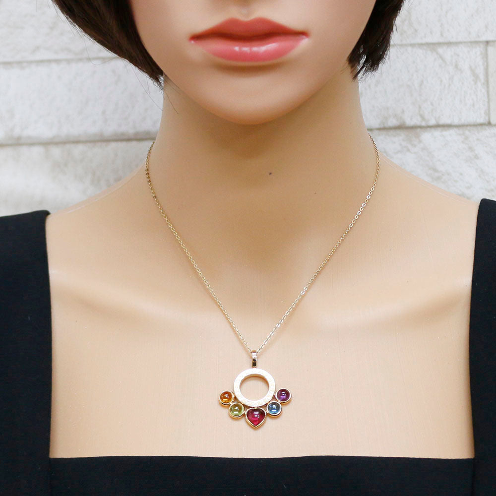 BVLGARI パッソドッピオ クロスモチーフ ネックレス ブルガリ パッソドッピオ クロス ネックレス K18ホワイトゴールド WG